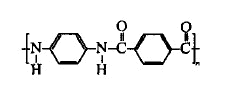 芳香族聚酰胺纖維分子結(jié)構(gòu)圖示